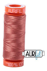 Aurifil Mako 50wt Cotton 200 m 220 yd. spool - 6728 Cinnabar